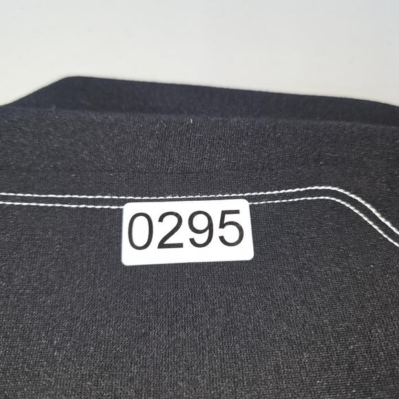 Matty M Duster Cardigan Womens Small Black Sleeveless Exposed Stitch Pockets USA - Picture 10 of 11